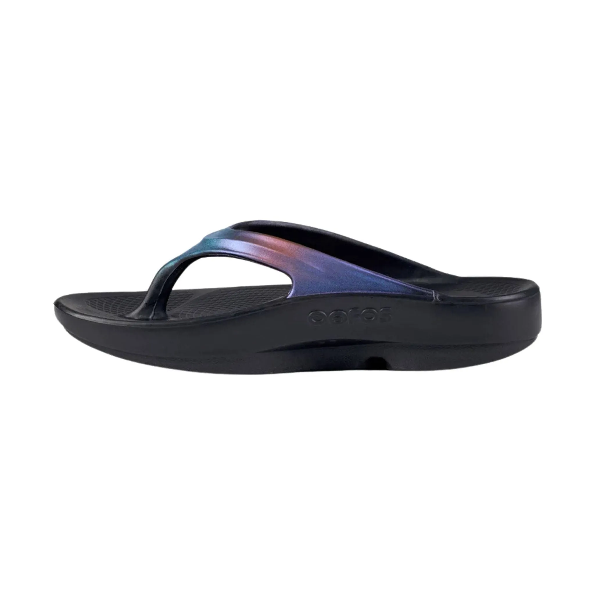 OOfos Women's OOlala Luxe Sandal - Midnight Spectre