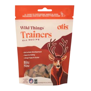 Otis Wild Things Elk Recipe Trainers Dog Treats 4 oz