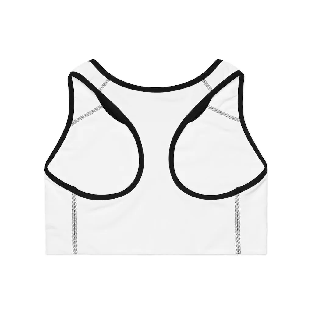 Pete the Sweet Little Bird Fire Bull Sports Bra (AOP)