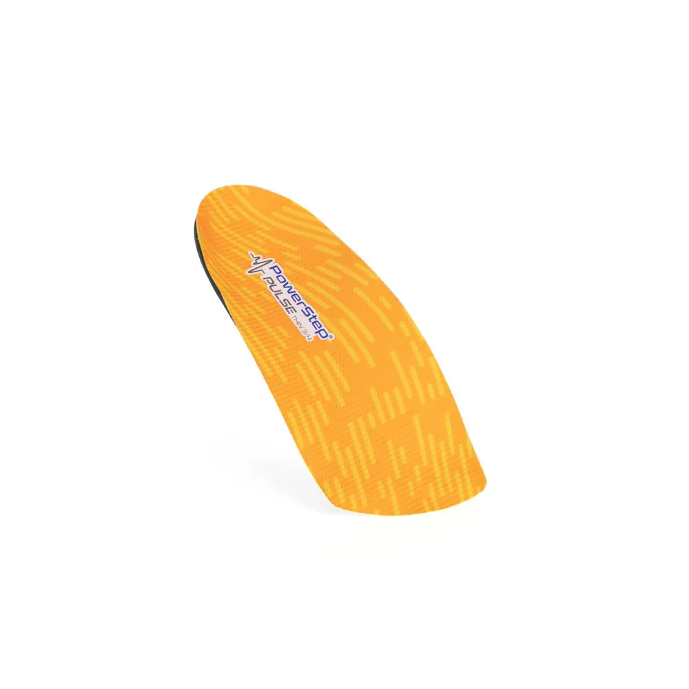 PowerStep PULSE 3/4 Insoles | Arch Pain Relief Insert, For Cleats and Spikes