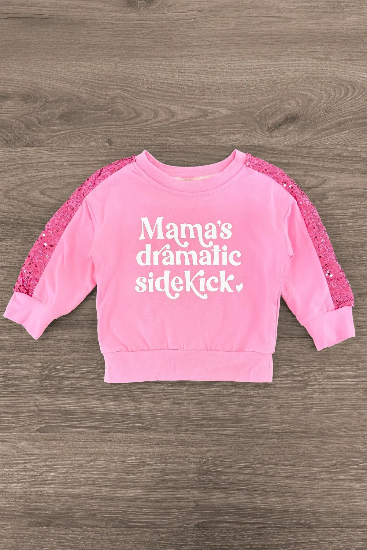 "Mama's Dramatic Sidekick" Pink Legging Set