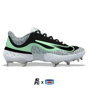 "Mint Black" Nike Alpha Huarache Elite 4 Low Cleats