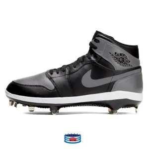 "Shadow" Jordan 1 Retro Cleats