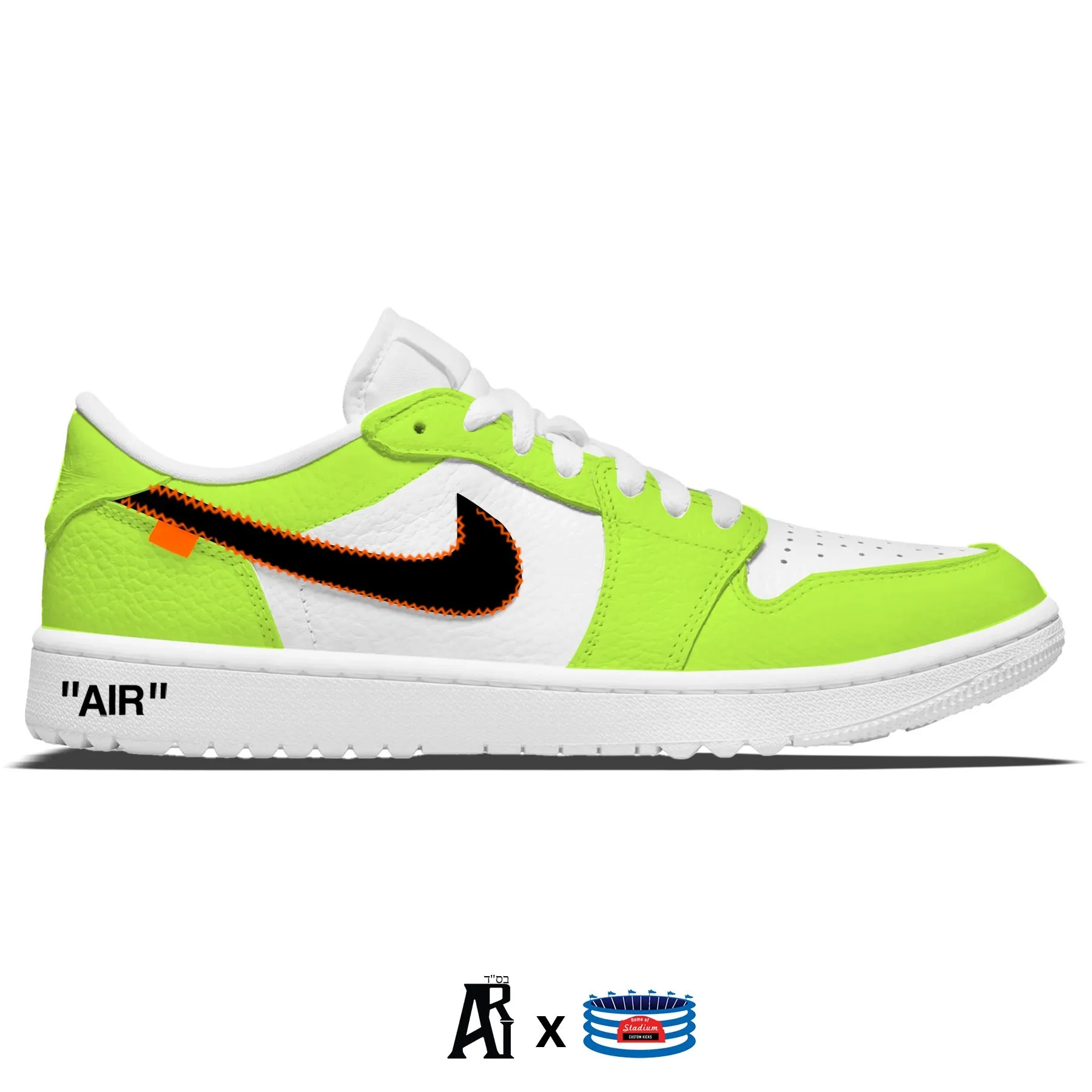 "Volt Force OW" Jordan 1 Golf Shoes