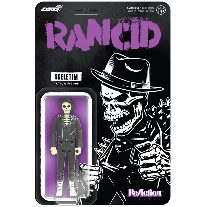 Rancid Re Action Figures Wave 5 Skeletim (Time Bomb) 3.75” Figure