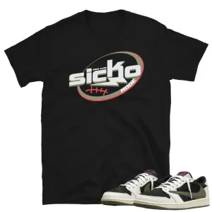 Retro 1 Low Travis Scott Olive Sicko Mode Shirt