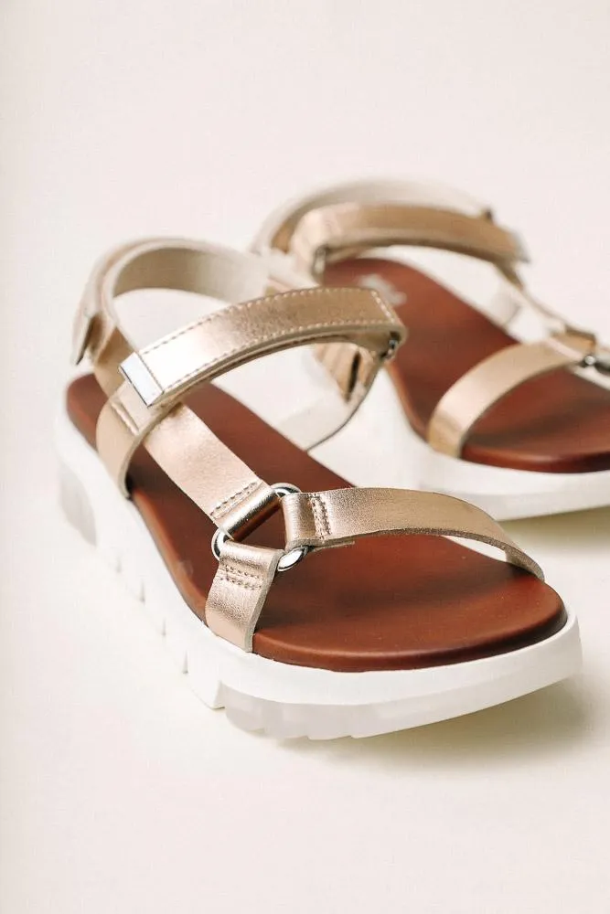 Rylie Sport Sandal in Rose Gold