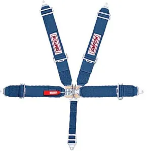 Simpson 5-Point Latch & Link Harness - 55" Floor Mount Pull Down - Individual Harness - Blue