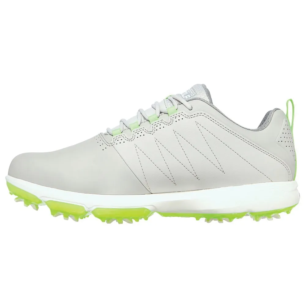 Skechers GO GOLF PRO 4 Spiked Waterproof Shoes - Grey/Lime