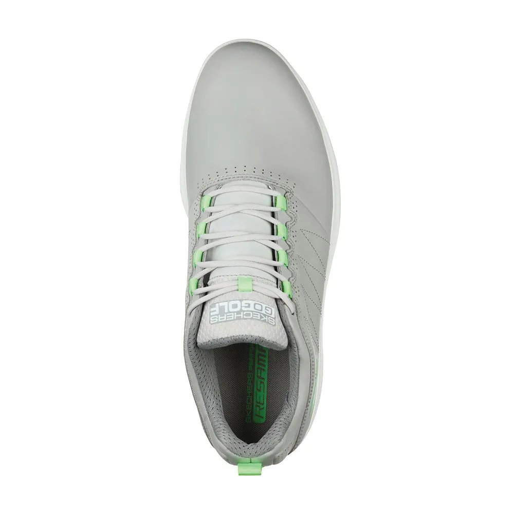 Skechers GO GOLF PRO 4 Spiked Waterproof Shoes - Grey/Lime