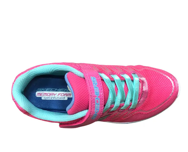 Skechers scarpa da ginnastica da bambina Dream N Dash Whimsy Girl 81131L NPAQ rosa shock