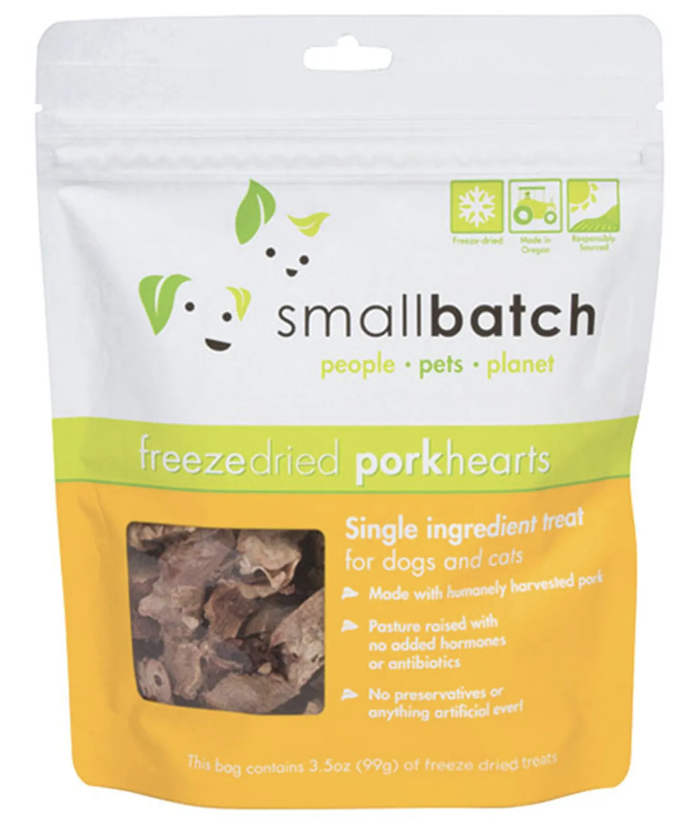 Smallbatch Freeze-dried Pork Hearts 3.5oz