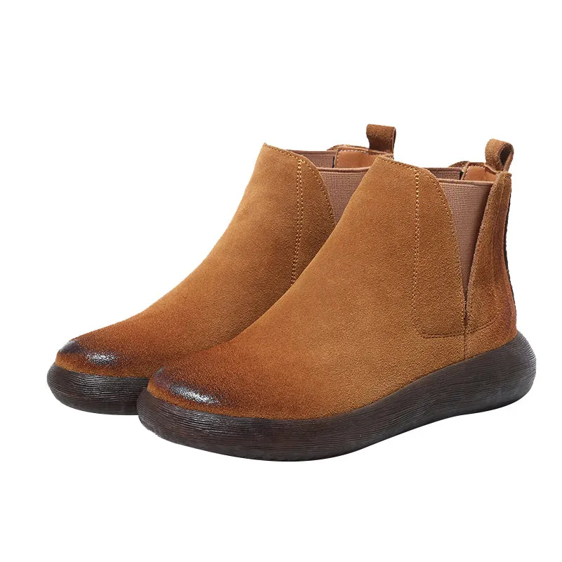 Spring Soft Bottom Women's Chelsea Boots 34-43