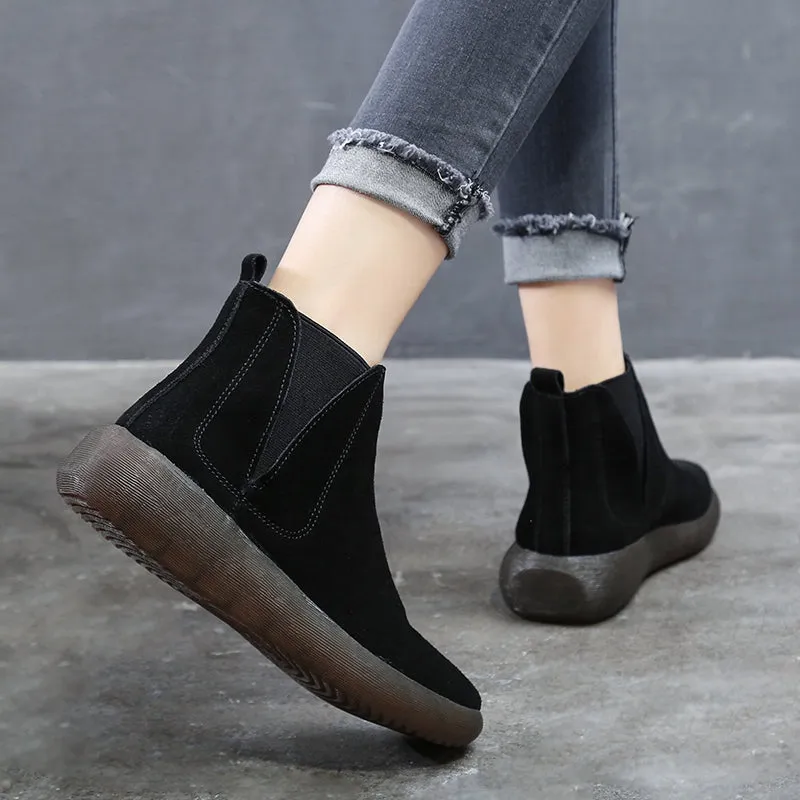 Spring Soft Bottom Women's Chelsea Boots 34-43