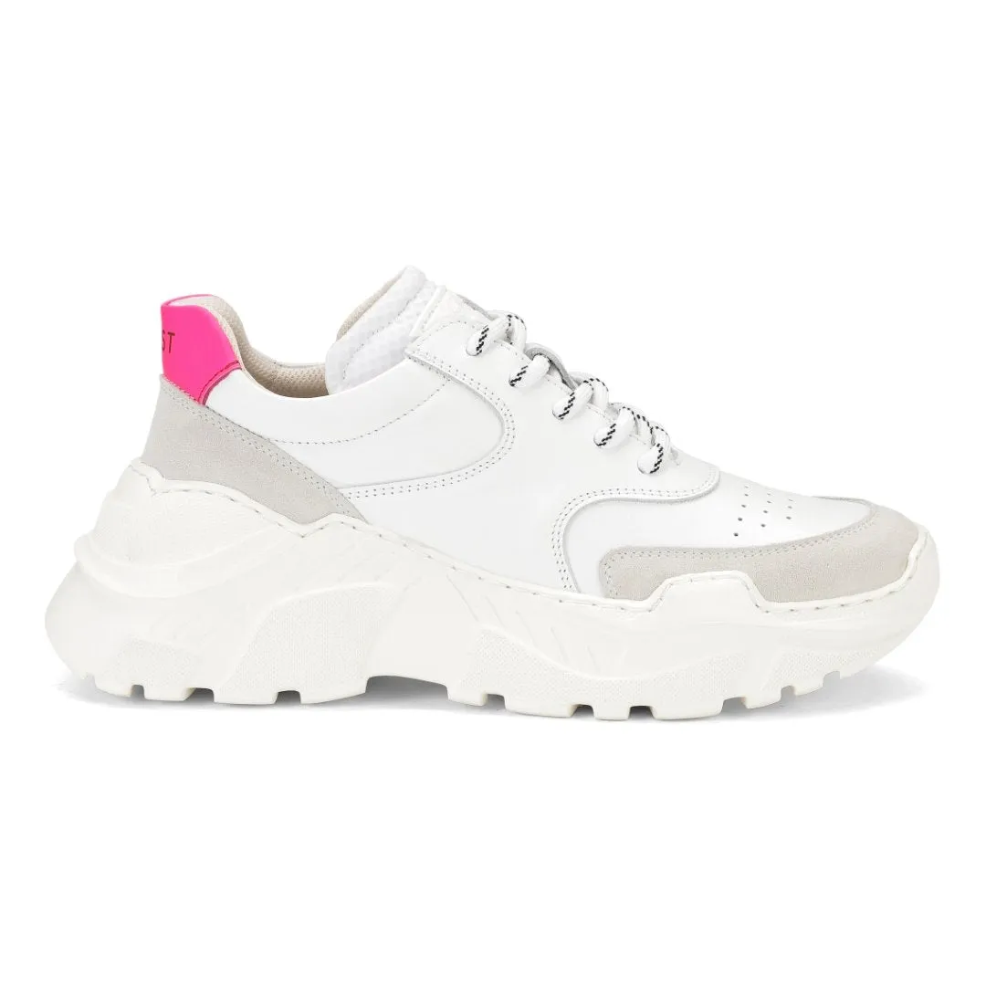 Sprint Leather White Chunky Sneakers