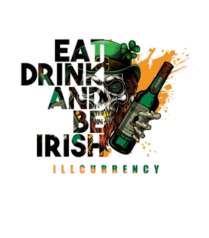 St. Pattys Collection Black T-Shirt (Eat drink)