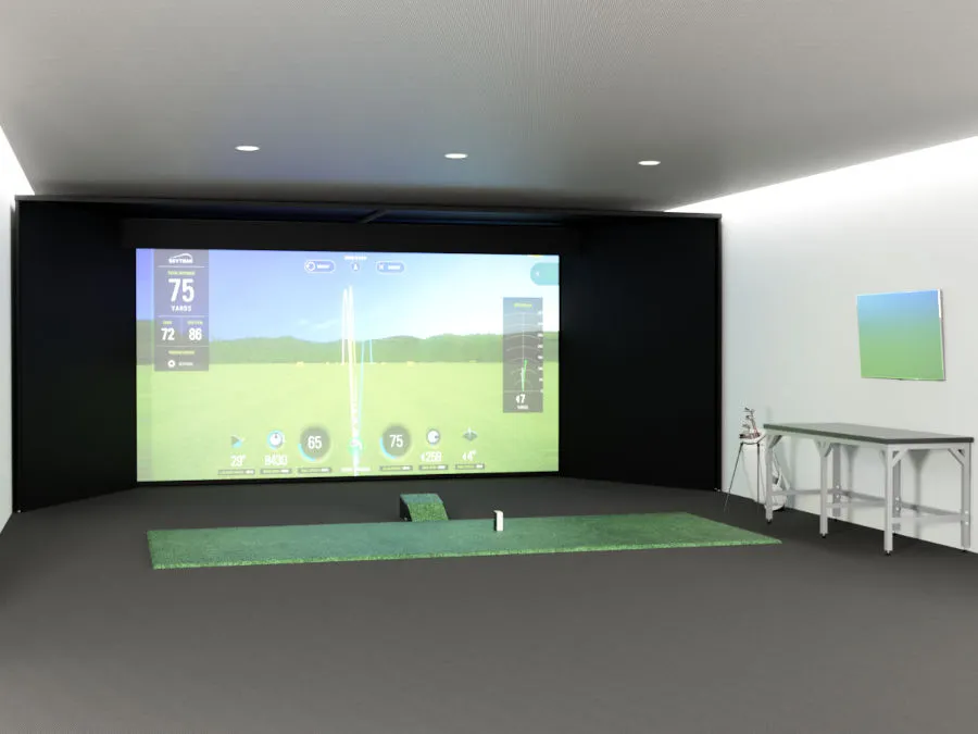 Studio Bay™ Commercial Wall-to-Wall Golf Simulator Bay