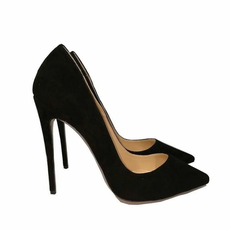 Suede Leather Footwear Women Pumps