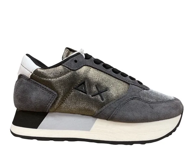 Sun68 sneakers da donna Kate Satin Z41221 47 grigio scuro