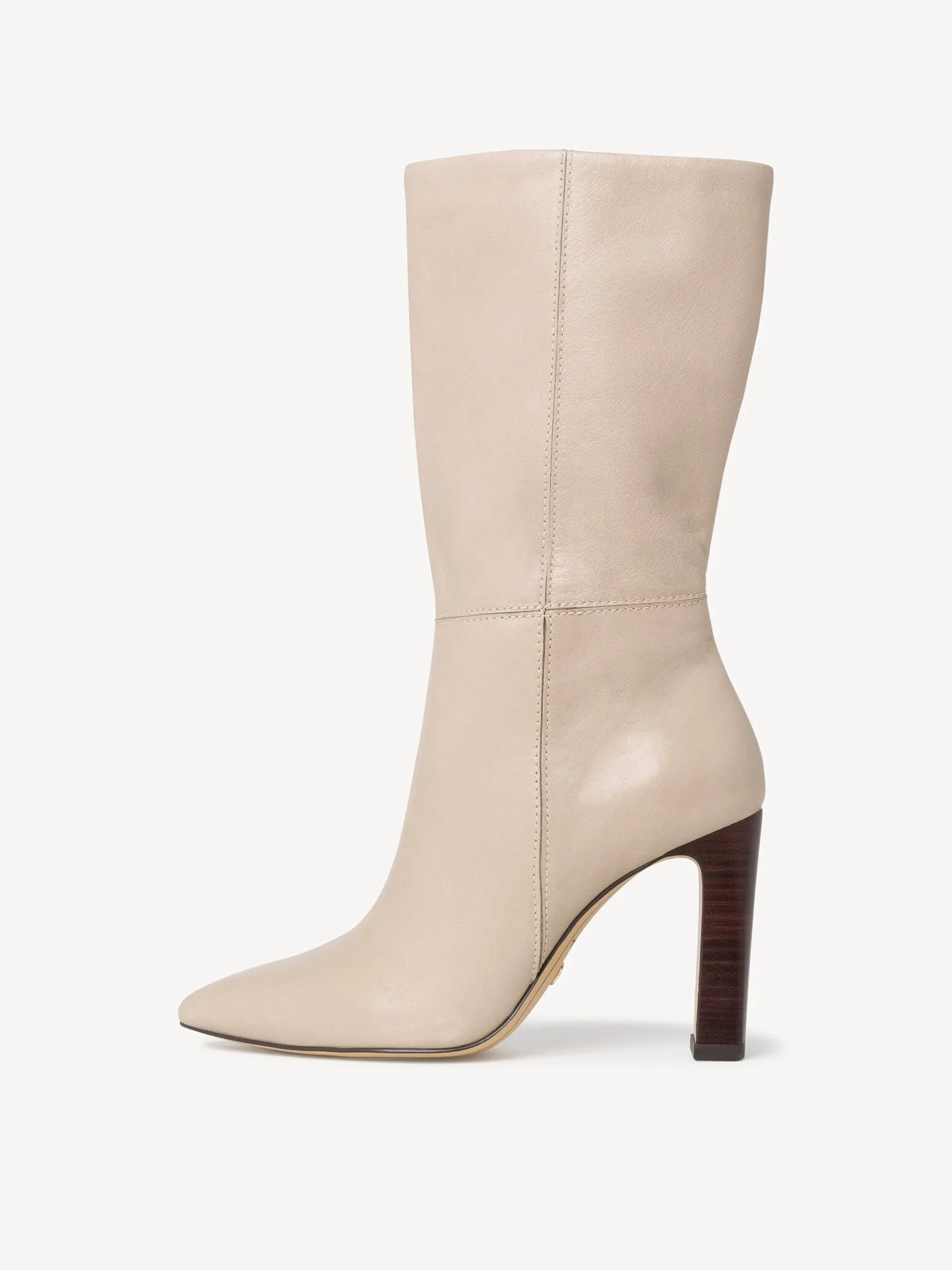 Tamaris Leather Boots - Ivory