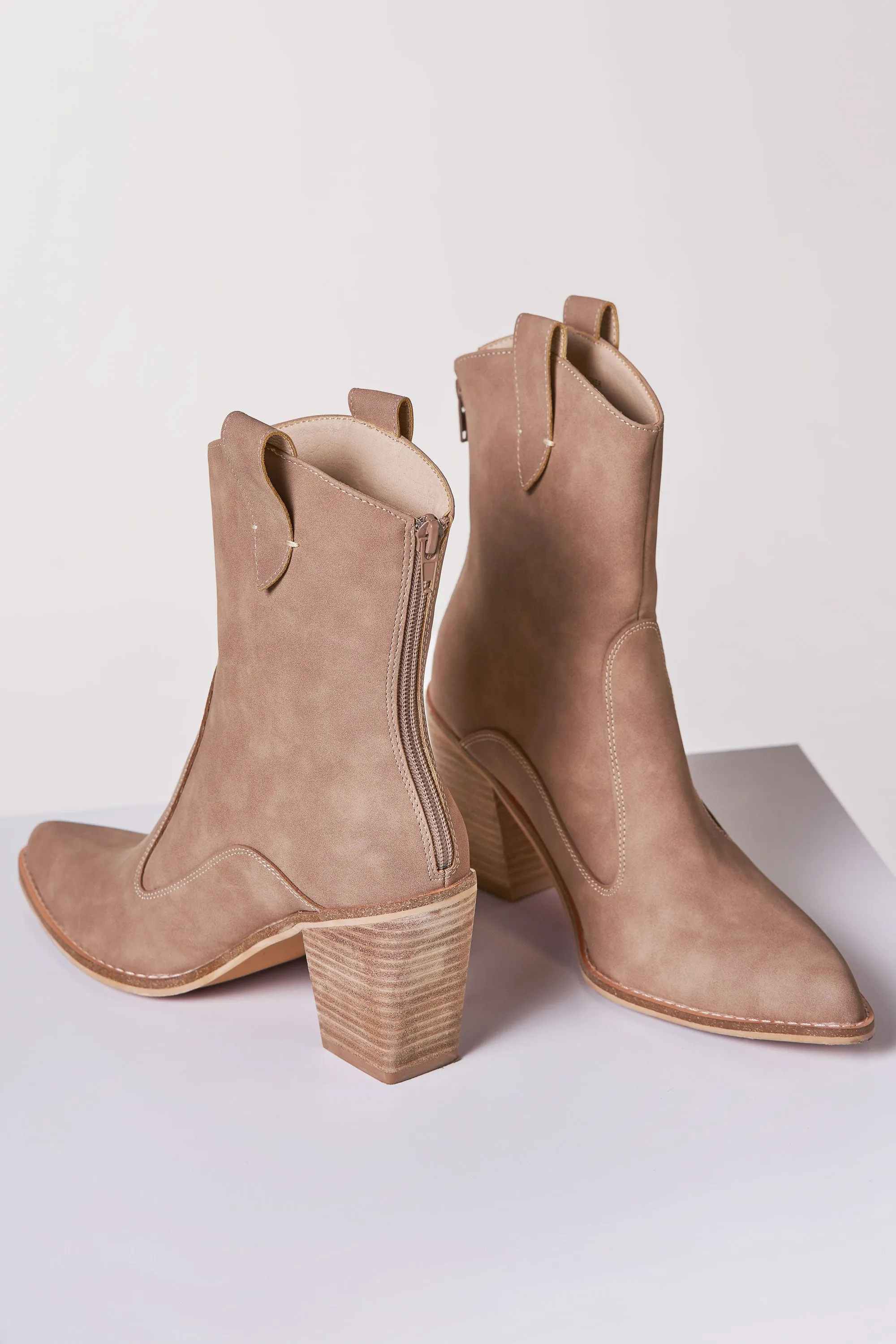 Tara Two Paneled Western Boots