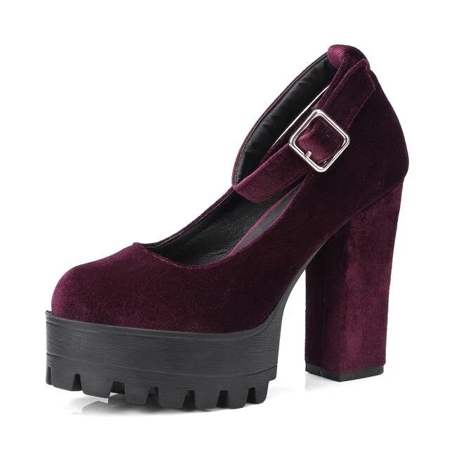 The Velvet Xtra Chunky Platforms