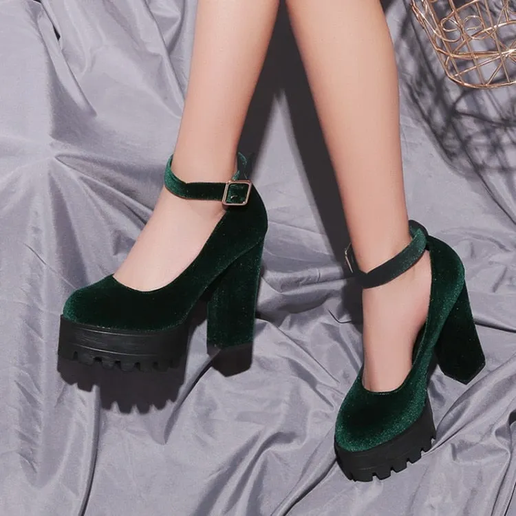 The Velvet Xtra Chunky Platforms