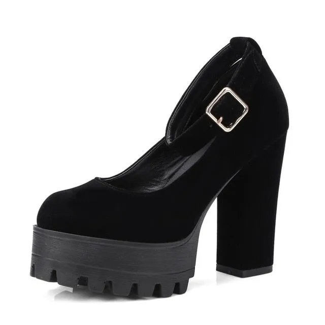 The Velvet Xtra Chunky Platforms