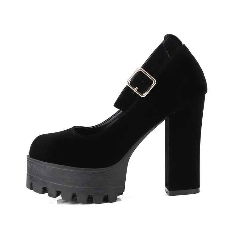 The Velvet Xtra Chunky Platforms