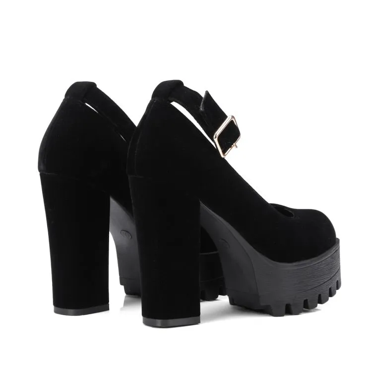 The Velvet Xtra Chunky Platforms