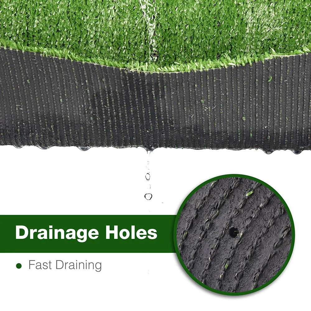 TheLAShop 130x5ft Outdoor Grass Carpet with Drainage (2x)65x5ft