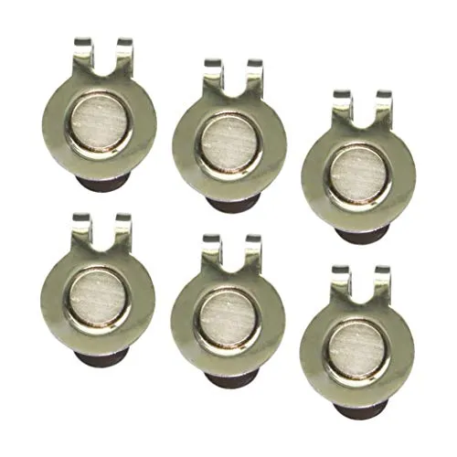 Trendy Retail® 6 Pack Magnetic Hat Clips for Metal Golf Ball Marker Training Aid Magnet