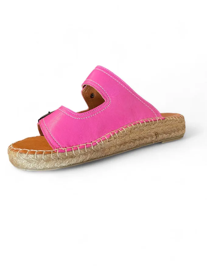 Trilby Sandals Fuschia Leather