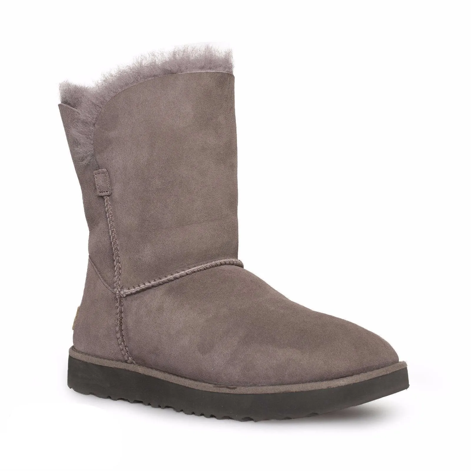 UGG Classic Cuff Short Stormy Grey Boots