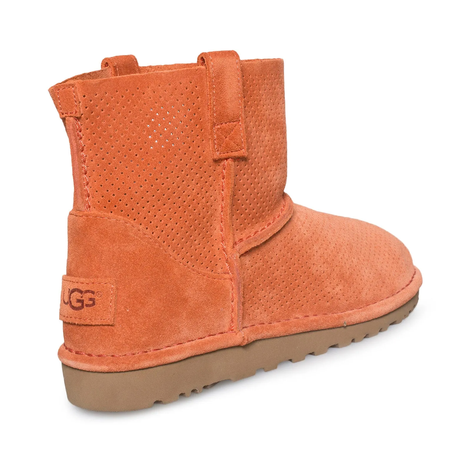 UGG Classic Unlined Mini Perf Fire Opal Blue Boots