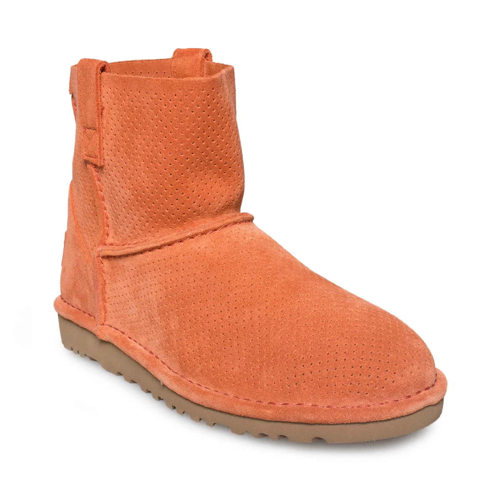 UGG Classic Unlined Mini Perf Fire Opal Blue Boots