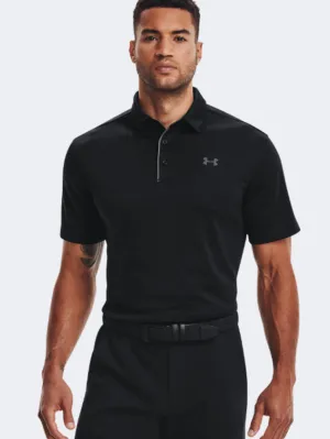 Under Armour Tech Polo Men Golf Polo Short Sleeve Black