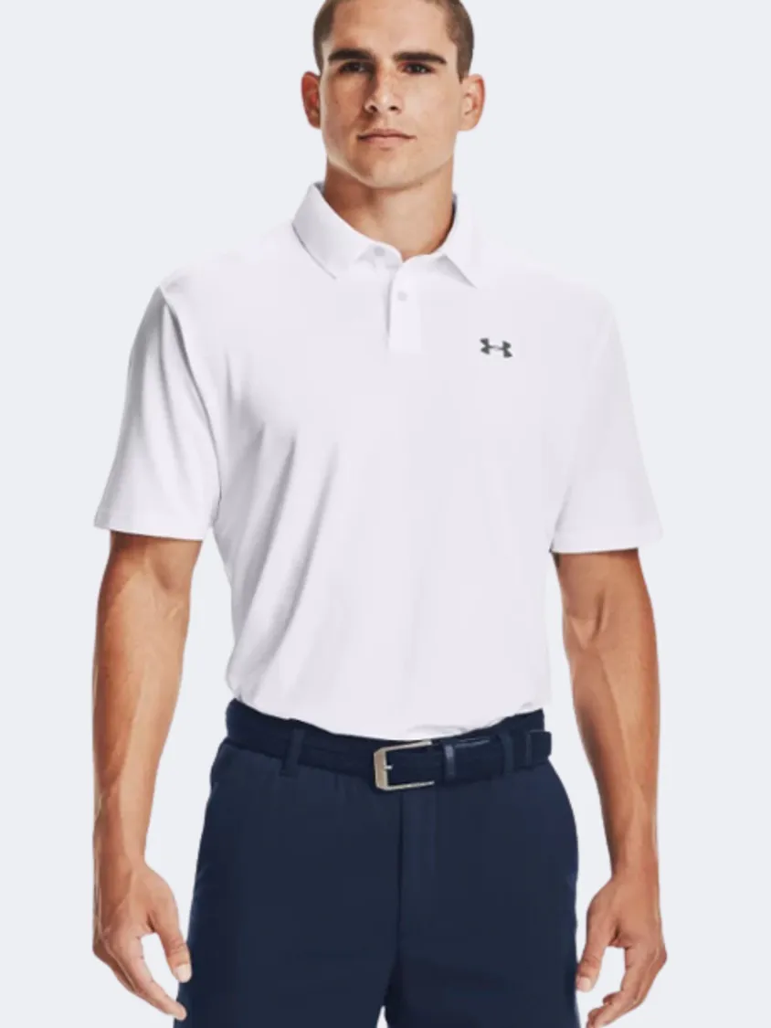 Under Armour Tech Polo Men Golf Polo Short Sleeve White