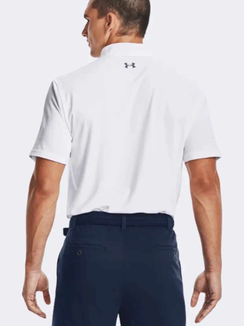 Under Armour Tech Polo Men Golf Polo Short Sleeve White