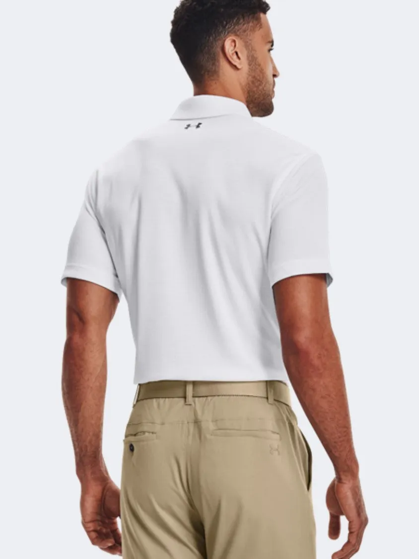 Under Armour Tech Polo Men Golf Polo Short Sleeve White