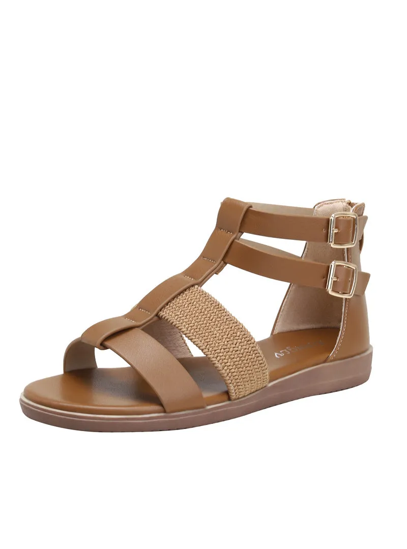 Uniwim Summer beach by the seaside sandals Beach Roman Flat Sandals