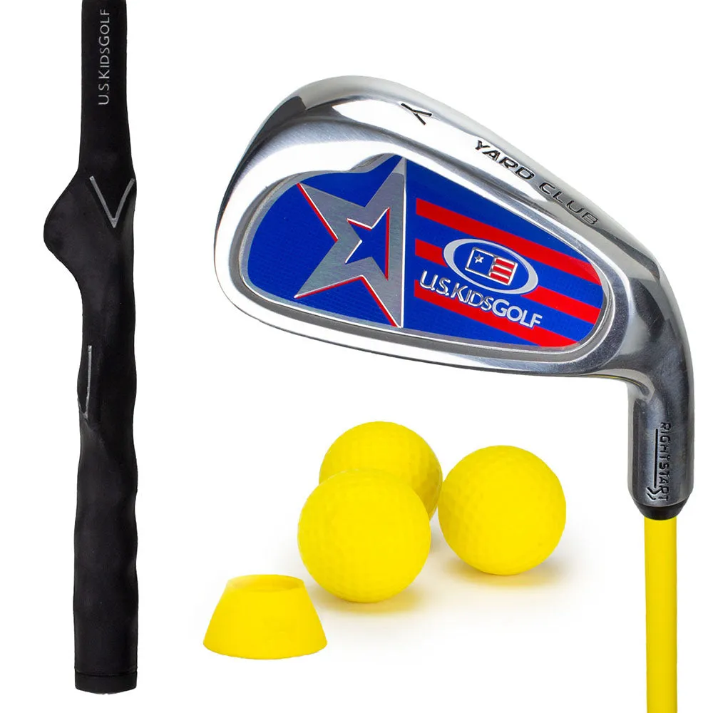 U.S. Kids Golf Junior RS2 Yard Club   3 Yard Balls and Tee - (42-45" Golfer Height)