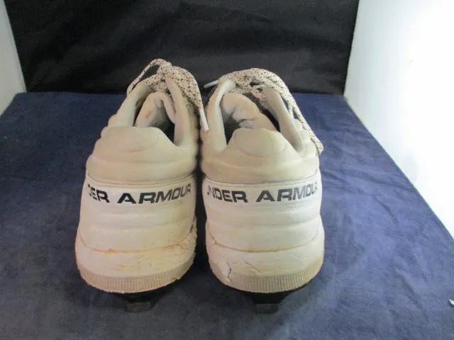 Used Under Armour Yard Low Metal Cleats Adult Size 13 - Pitcher's Toe - worn