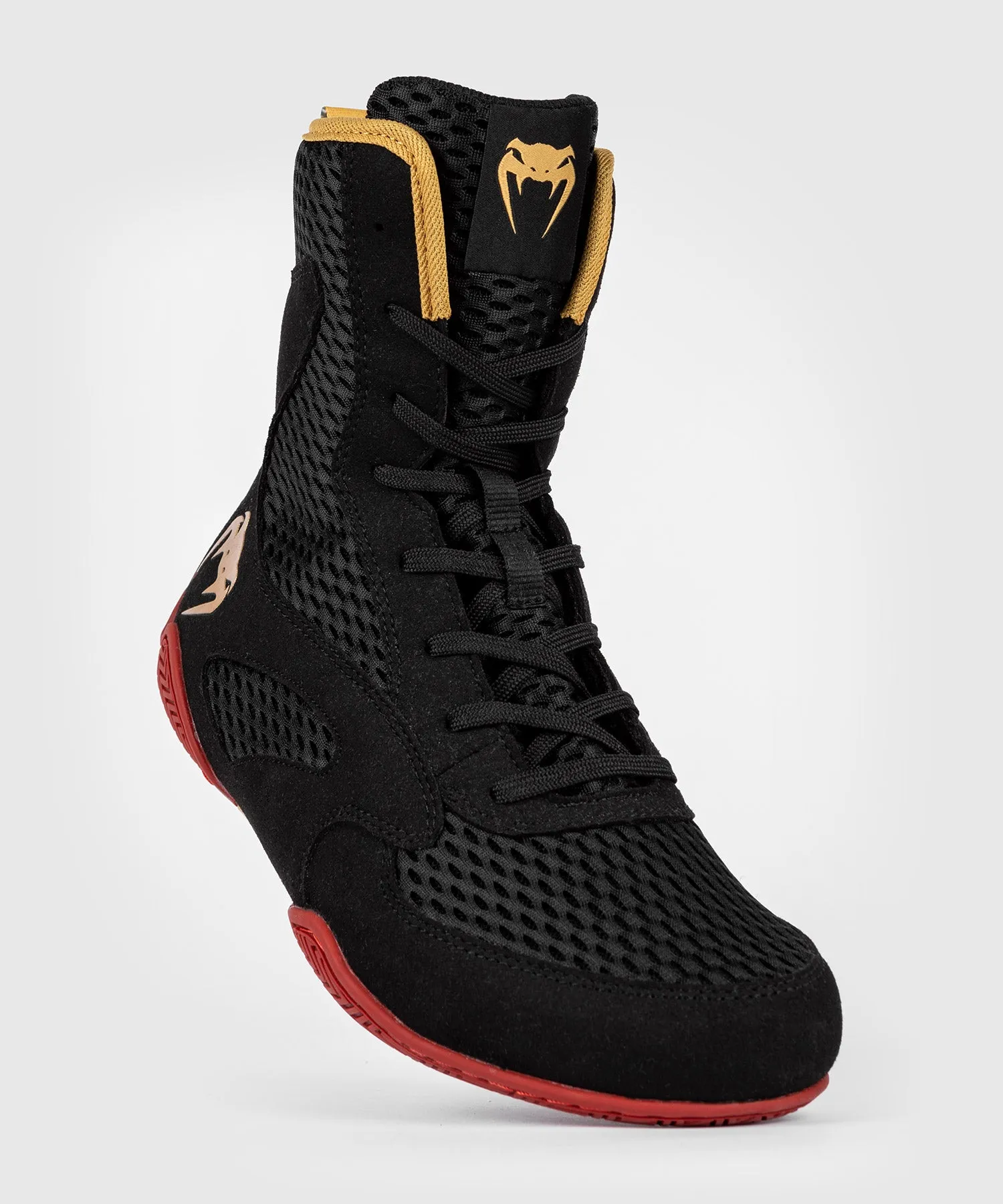 Venum Contender Boxing Shoes - Black/Gold/Red