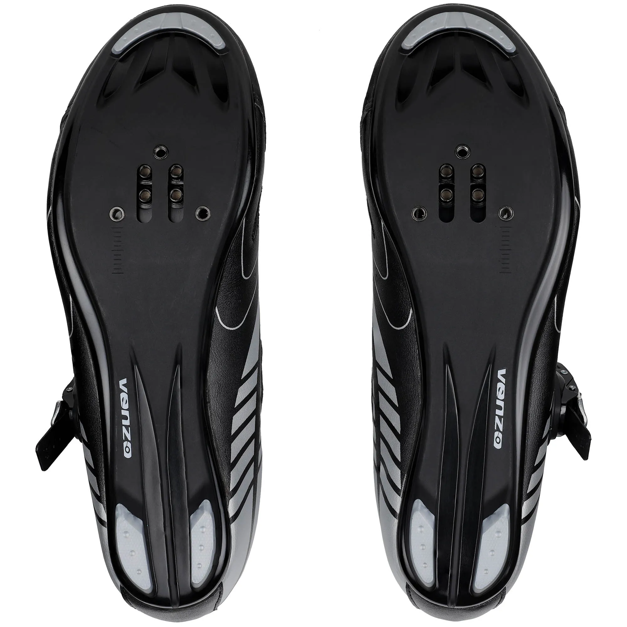 Venzo RX Road Bike Compatible with  SPD SL Look Cycling Shoes and Look Delta Indoor Cleats Black Size 47