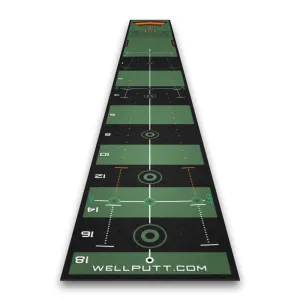 WellPutt Premium 4m Putting Mat - Green