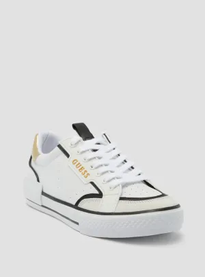 White Gold Lollin Low Top Sneakers