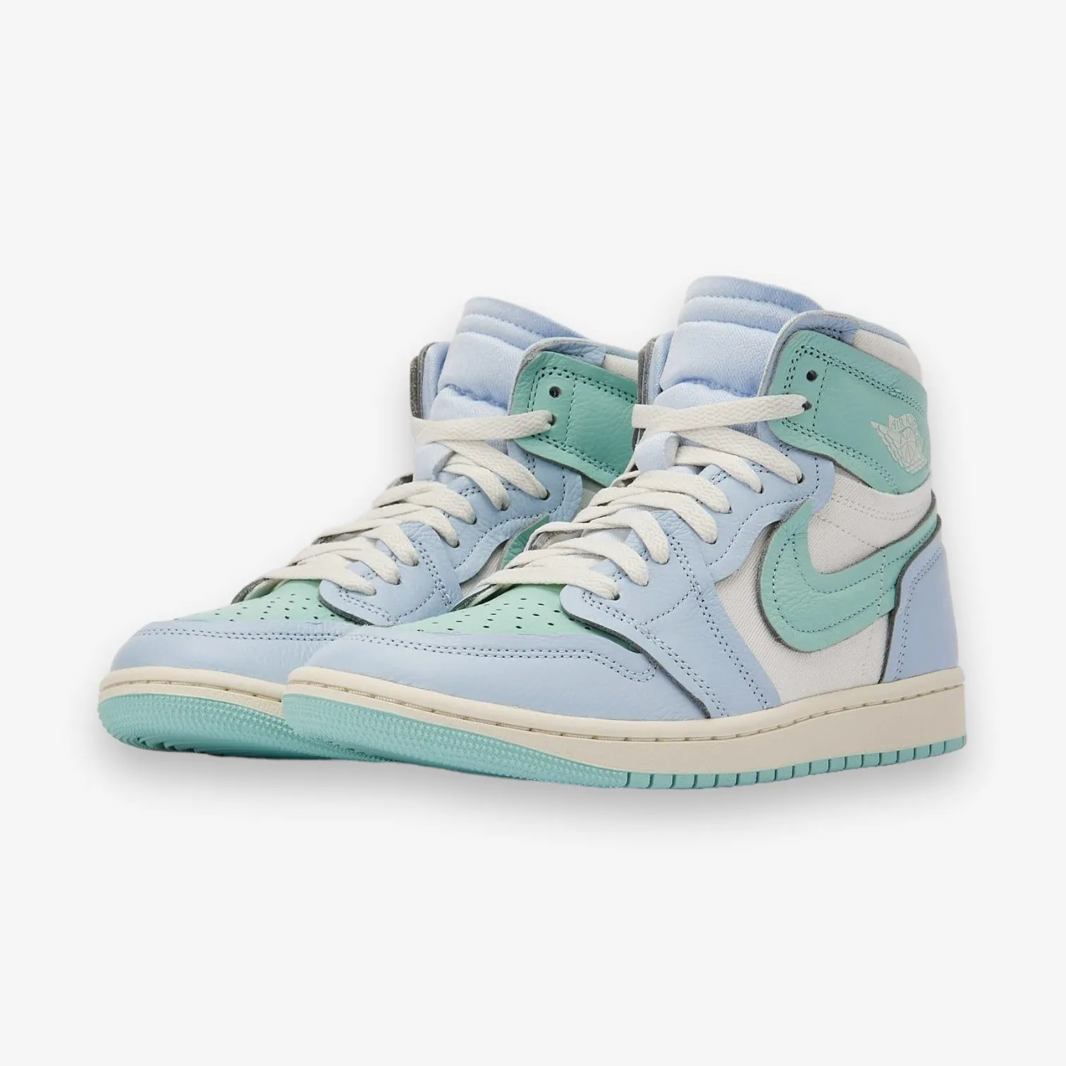 Womens Air Jordan 1 MM High Hydrogen Blue Sail Light Dew FB9891-401