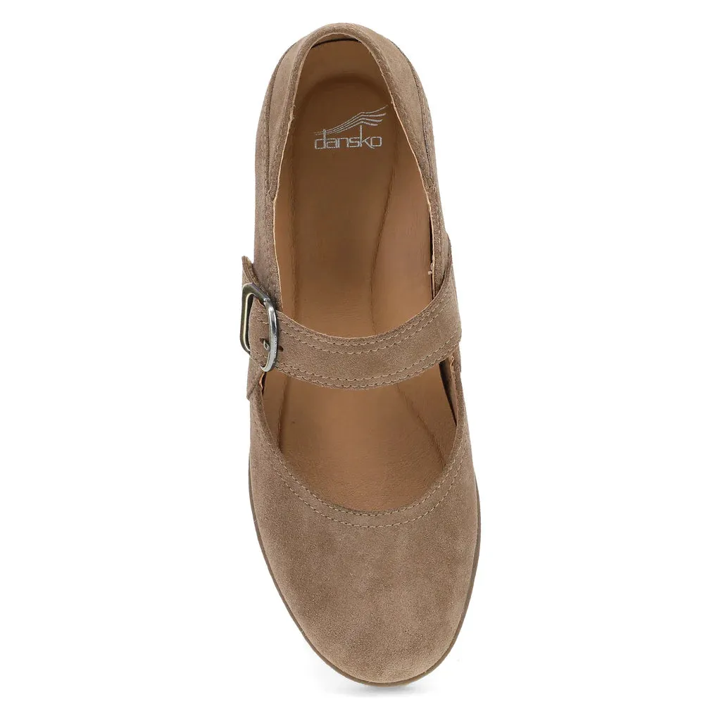 Women's Dansko Sandy Mary Jane Color: Morel Waterproof Suede