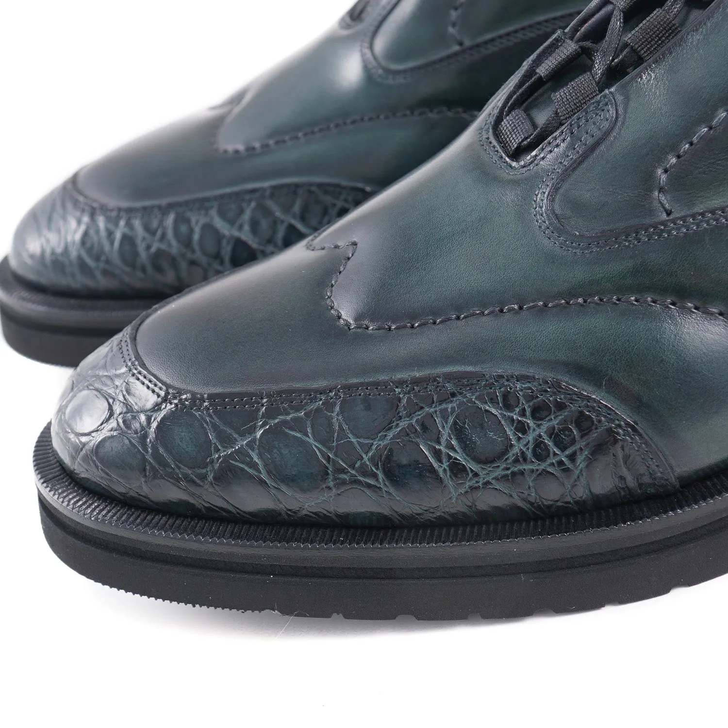 Zilli Crocodile and Calf Leather Shoes